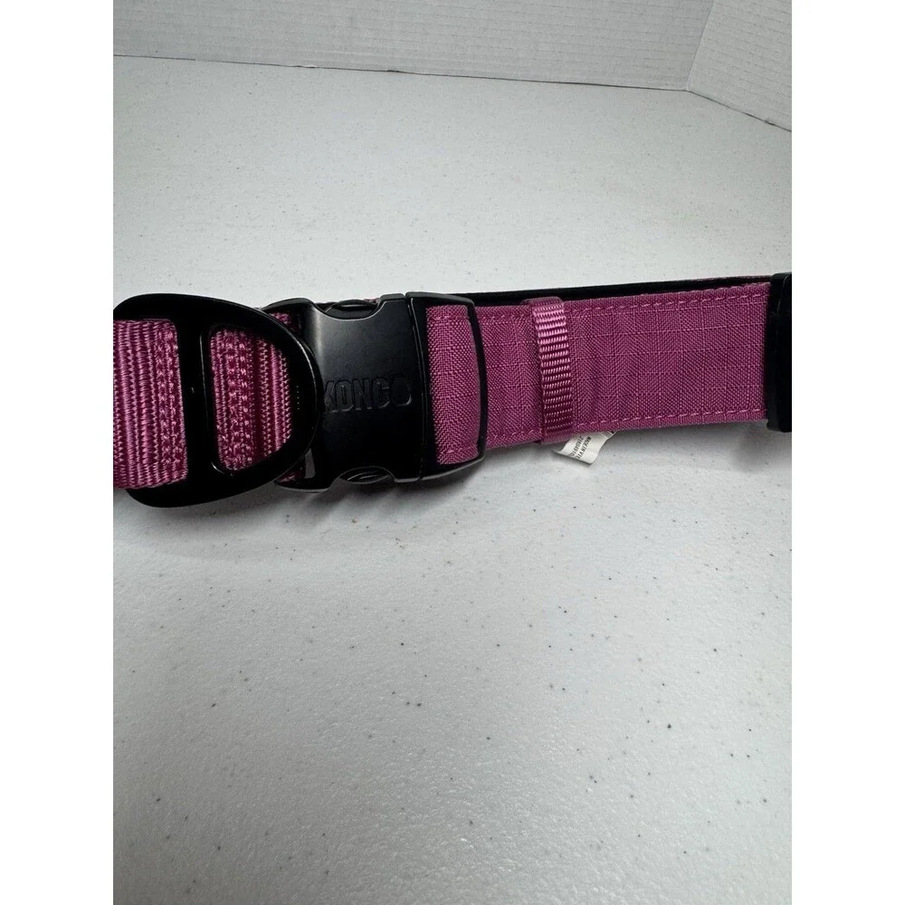 KONG Large Pink Dog Collar Ultra Durable Padded Handle Adjustable Control